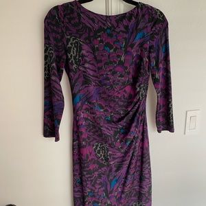 Jessica Simpson long sleeve print dress